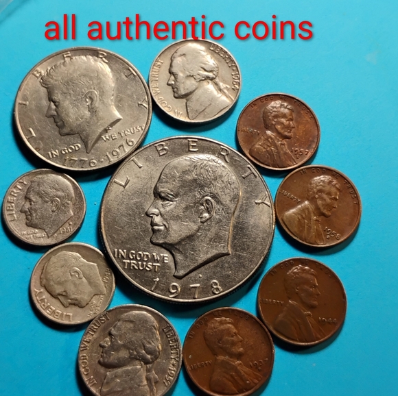 LOT OF 10 Authentic Coin Collection - Picture 1 of 2